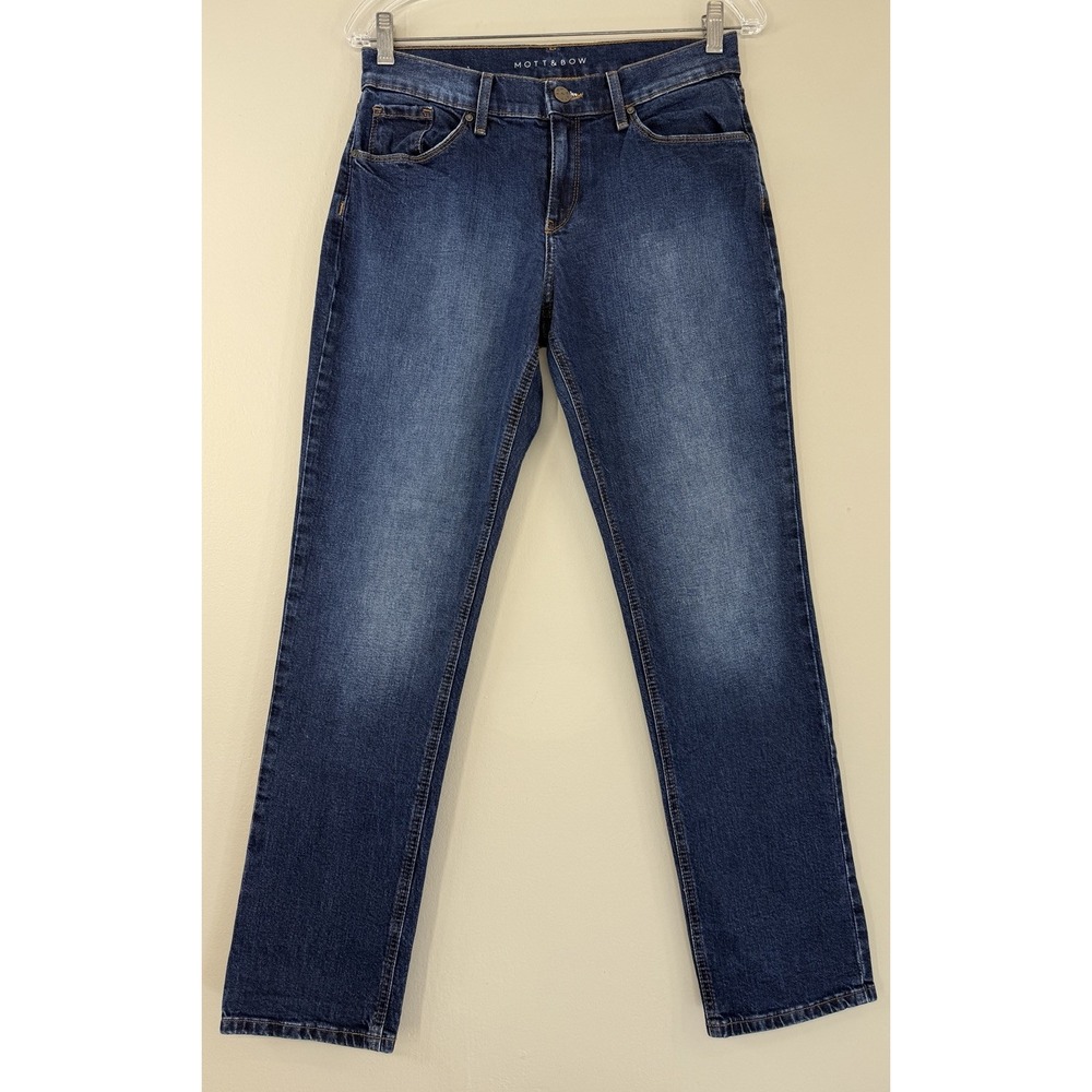 Mott & Bow Boyfriend Jeans Women's Tagged 27x30 Blue Stretch Denim